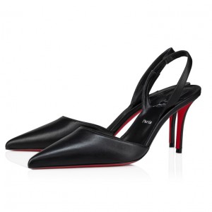 Christian Louboutin Apostropha Sling Women Pumps Black | RLNKMO-325