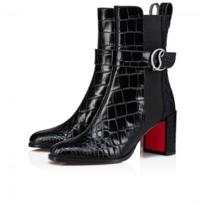 Christian Louboutin CL Chelsea Women Boots Black | KAZLFP-548