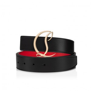 Christian Louboutin CL Logo Women Belts Black | AUJBYI-170