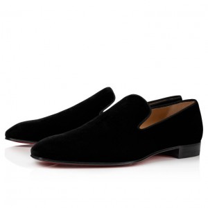 Christian Louboutin Dandelion Men Moccasins Black | MKHZXG-195