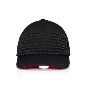 Christian Louboutin Enky Spikes Men Hats Black | KBJREP-953