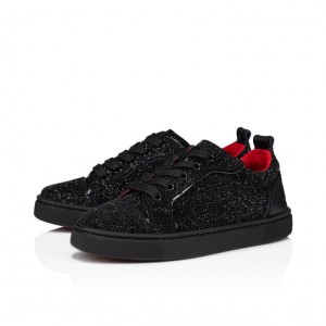 Christian Louboutin Funnyto Kids' Sneakers Black | LREIOG-816