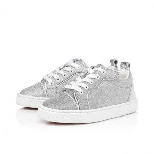 Christian Louboutin Funnyto Kids' Sneakers Silver | CANBXR-367