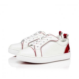 Christian Louboutin Funnyto Kids' Sneakers White / Red | SFUMTC-052