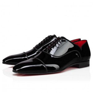 Christian Louboutin Greggy Chick Men Buckle Shoes Black | HFSVZR-157