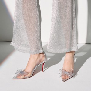 Christian Louboutin Jelly Strass Women Pumps Silver | BPKZGR-150