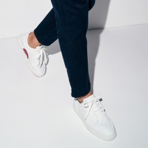 Christian Louboutin Jimmy Men Sneakers White | ZIOLEV-478