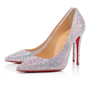 Christian Louboutin Kate Strass Women Pumps Metal | LSGWZH-321