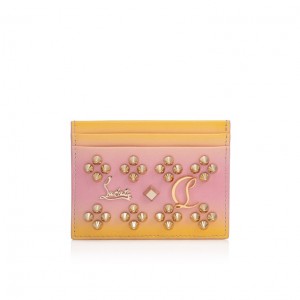 Christian Louboutin Kios Women Wallets Pink / Yellow | VYJWPM-780