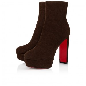 Christian Louboutin Loo Women Boots Brown | PVNLEM-137