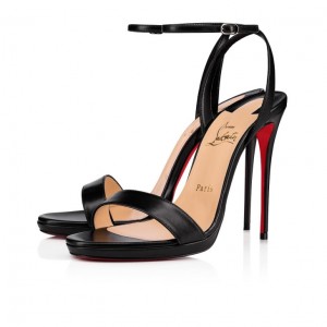 Christian Louboutin Loubi Queen Women Sandals Black | VPGSYT-975