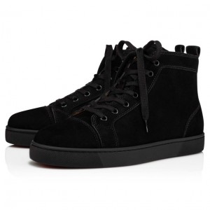 Christian Louboutin Louis Men Sneakers Black | ZHUVWM-935