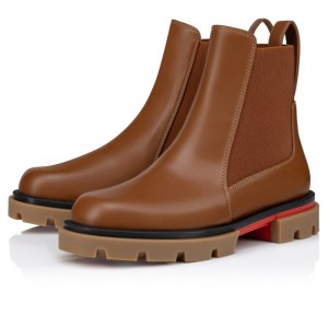 Christian Louboutin Marchacroche Kids' Boots Brown | RKUBOE-295