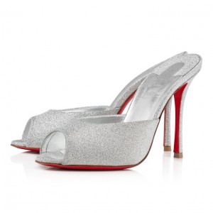 Christian Louboutin Me Dolly Women Mules Silver | BEROKN-465