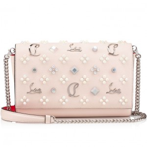 Christian Louboutin Paloma Women Clutch Bags Cream | FBWOIL-702