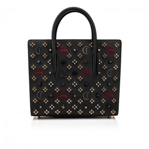 Christian Louboutin Paloma medium Women Shoulder Bags Gold / Black | UAYODH-457