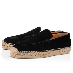 Christian Louboutin Paquepapa Men Espadrilles Black | ETAMJD-037