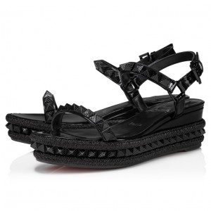 Christian Louboutin Pyraclou Women Sandals Black | LAWERV-497