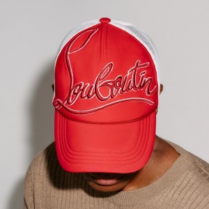 Christian Louboutin Rocknride Men Hats Red / White | DSLGQN-051