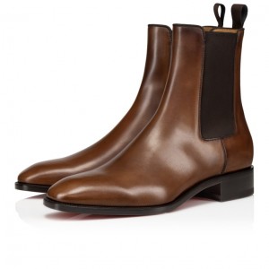 Christian Louboutin Samson Men Boots Brown | DVUKZN-836