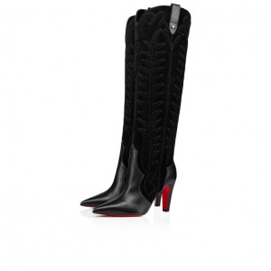 Christian Louboutin Santia Botta Women Boots Black | BDGKUZ-720