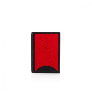 Christian Louboutin Sifnos Men Wallets Black / Red | UQMANE-790