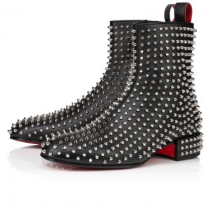 Christian Louboutin Spikeasy Men Boots Black | QHDKCP-042