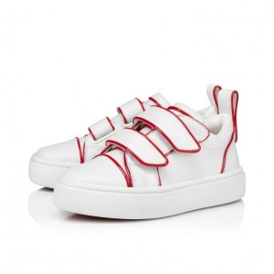 Christian Louboutin Toyototoy Kids' Sneakers White / Red | DKVJBS-873