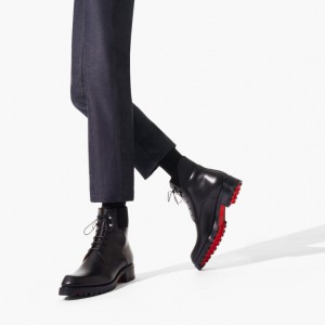 Christian Louboutin Trapman Men Boots Black | HRSNZB-607