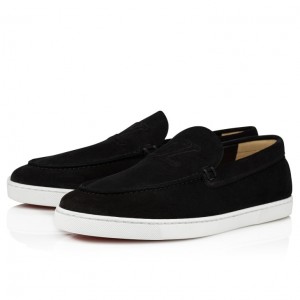 Christian Louboutin Varsiboat Men Sneakers Black | JAIGSQ-923