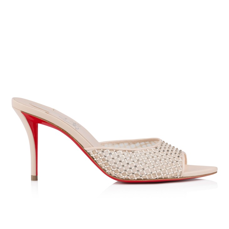 Christian Louboutin Apostropha Mesh Strass Women Sandals White | LSCAGE-470