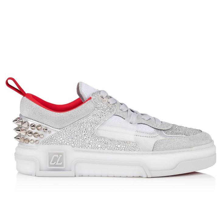 Christian Louboutin Astroloubi Strass Men Sneakers Metal / Silver | DIBWCX-859