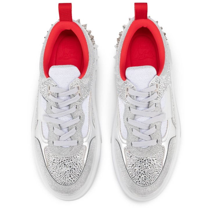 Christian Louboutin Astroloubi Strass Men Sneakers Metal / Silver | DIBWCX-859