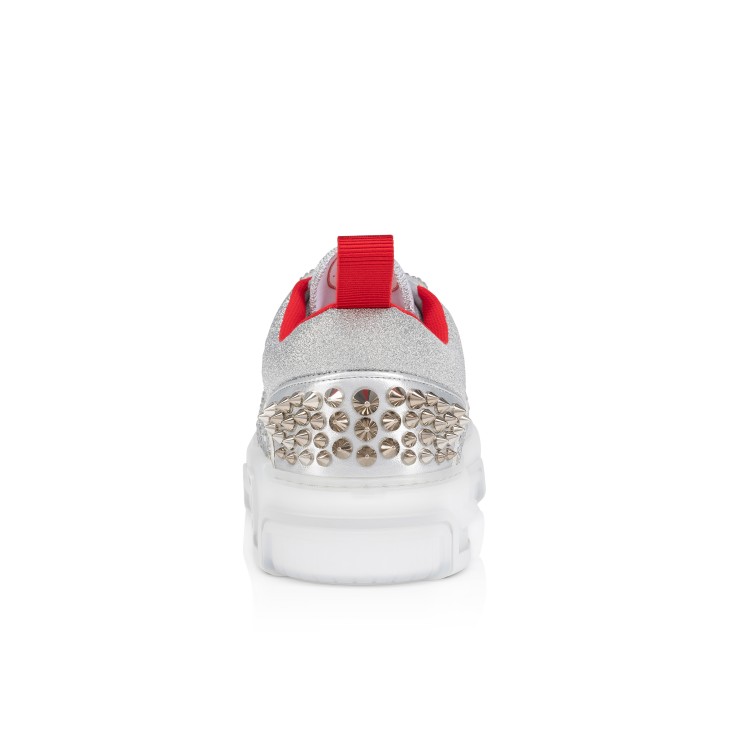 Christian Louboutin Astroloubi Strass Women Sneakers Silver | YXNDGA-728