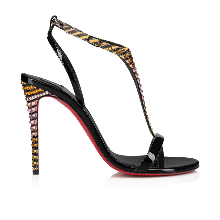 Christian Louboutin Athina Strass Aftersun Women Sandals Black | KWXHLG-215