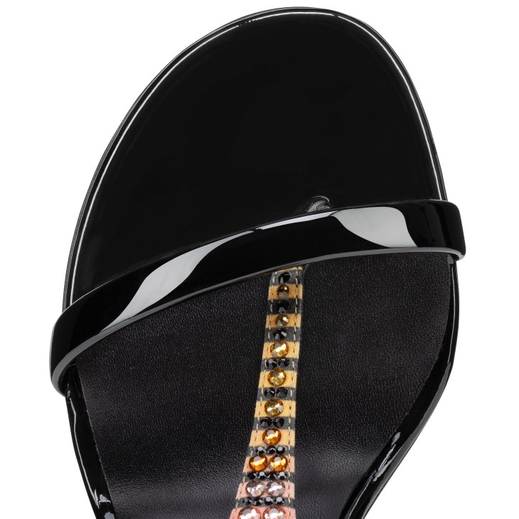 Christian Louboutin Athina Strass Aftersun Women Sandals Black | KWXHLG-215