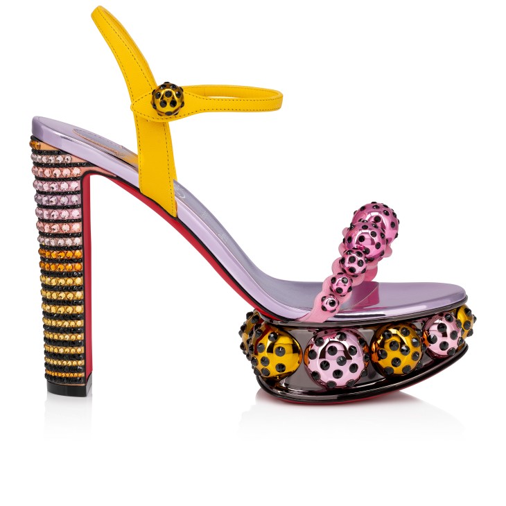 Christian Louboutin Atmospherica Strass Aftersun Women Platform Shoes Multicolor | GKTEFO-675