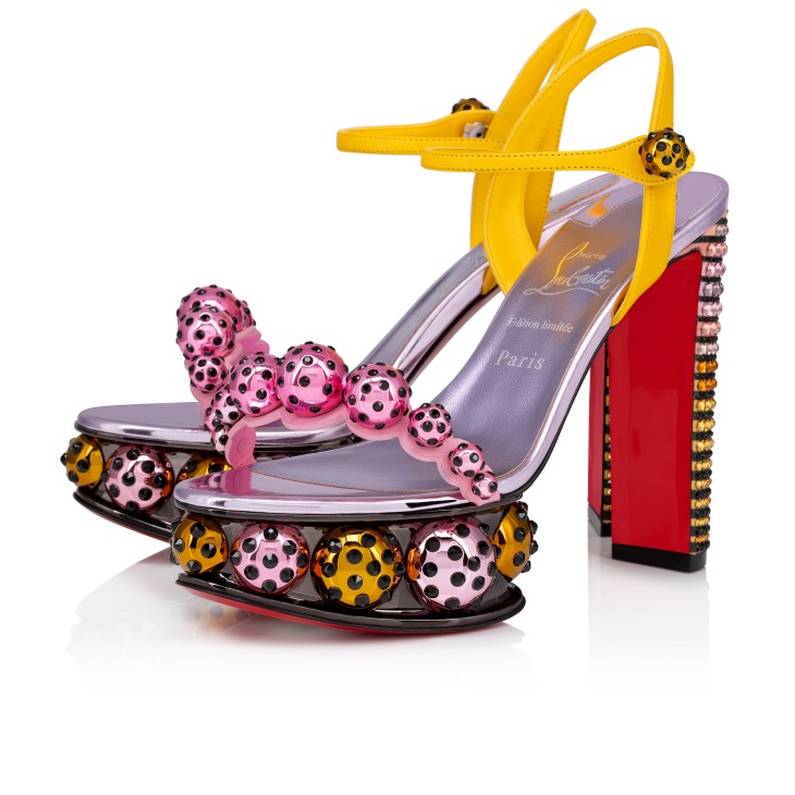 Christian Louboutin Atmospherica Strass Aftersun Women Platform Shoes Multicolor | GKTEFO-675