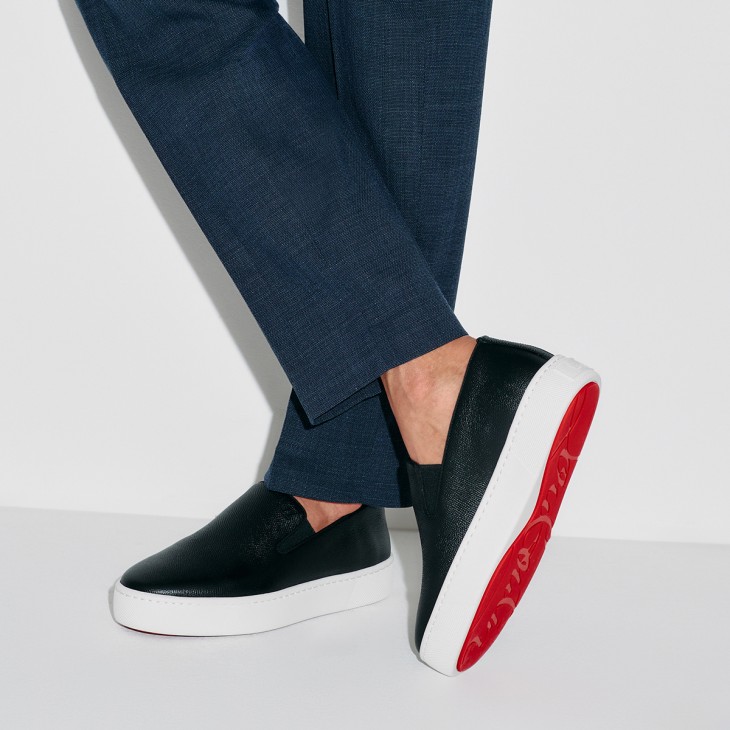 Christian Louboutin Boatissimo Men Sneakers Black | GJWOHB-675