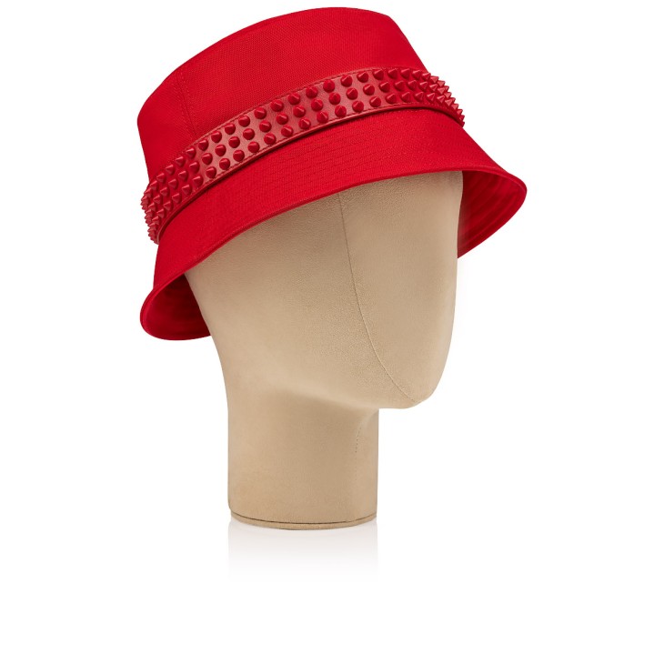 Christian Louboutin Bobino Spikes Men Hats Red | KJCPSL-609