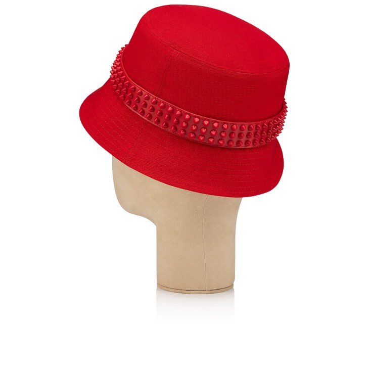 Christian Louboutin Bobino Spikes Men Hats Red | KJCPSL-609