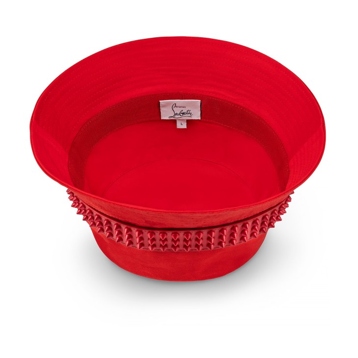 Christian Louboutin Bobino Spikes Men Hats Red | KJCPSL-609