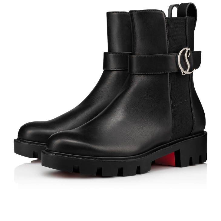 Christian Louboutin CL Chelsea Lug Women Boots Black | WFKJTX-217