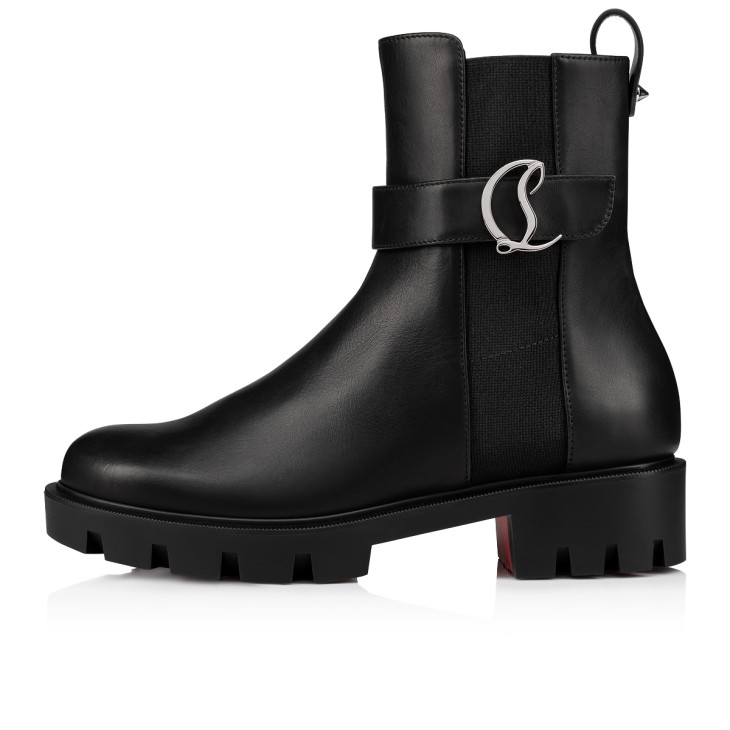 Christian Louboutin CL Chelsea Lug Women Boots Black | WFKJTX-217