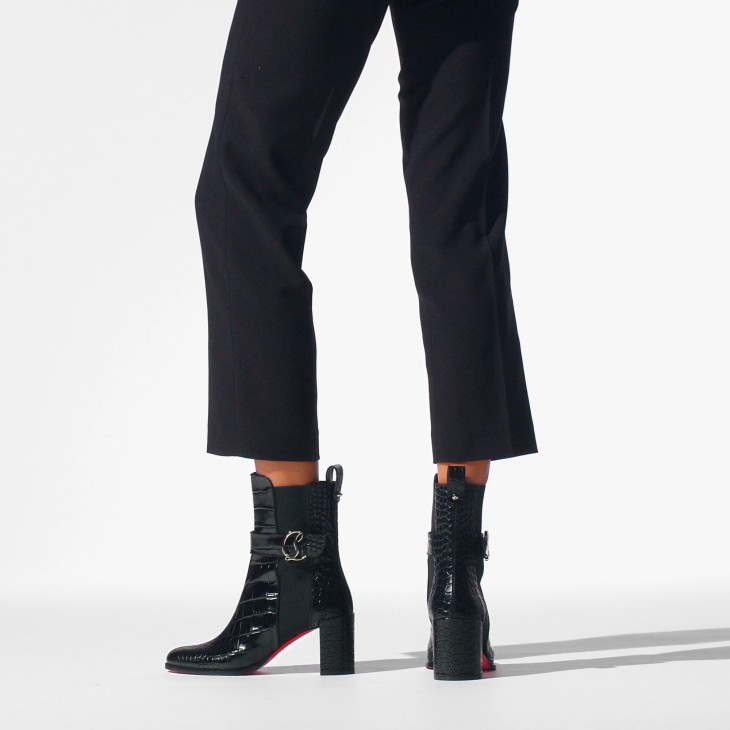 Christian Louboutin CL Chelsea Women Boots Black | KAZLFP-548