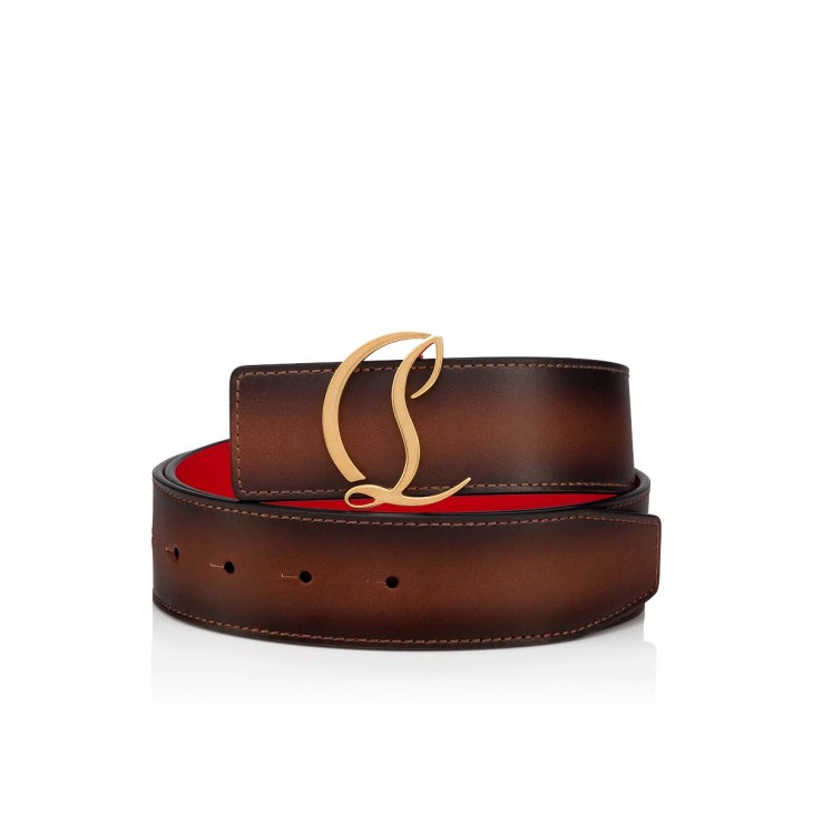 Christian Louboutin CL Logo Men Belts Brown | LCFASH-091