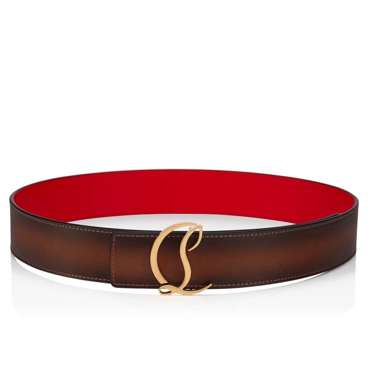 Christian Louboutin CL Logo Men Belts Brown | LCFASH-091