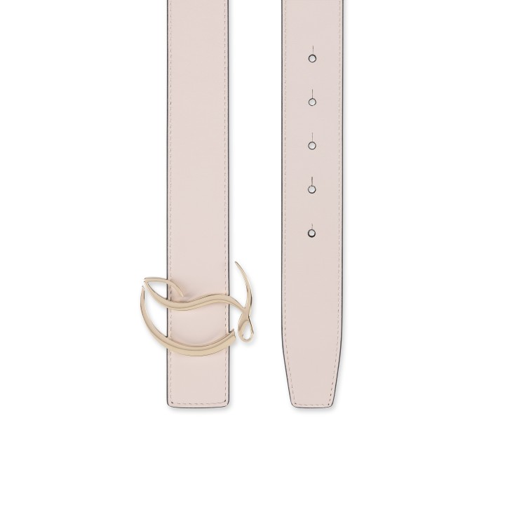 Christian Louboutin CL Logo Women Belts Cream | LXJIGP-560