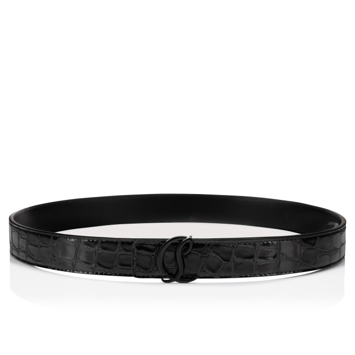 Christian Louboutin CL Logo Women Belts Black | QDPYNM-069