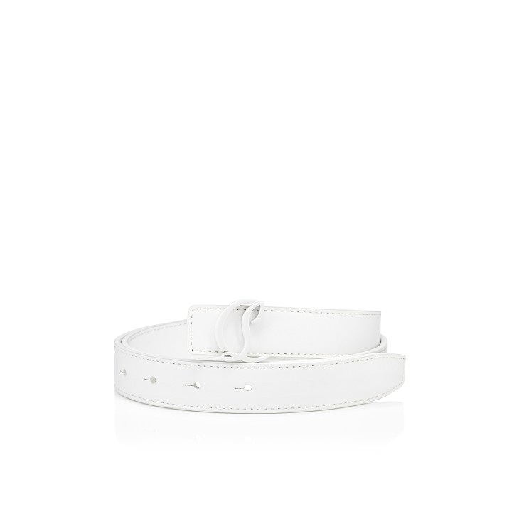 Christian Louboutin CL Logo Women Belts White | KYRPWE-740